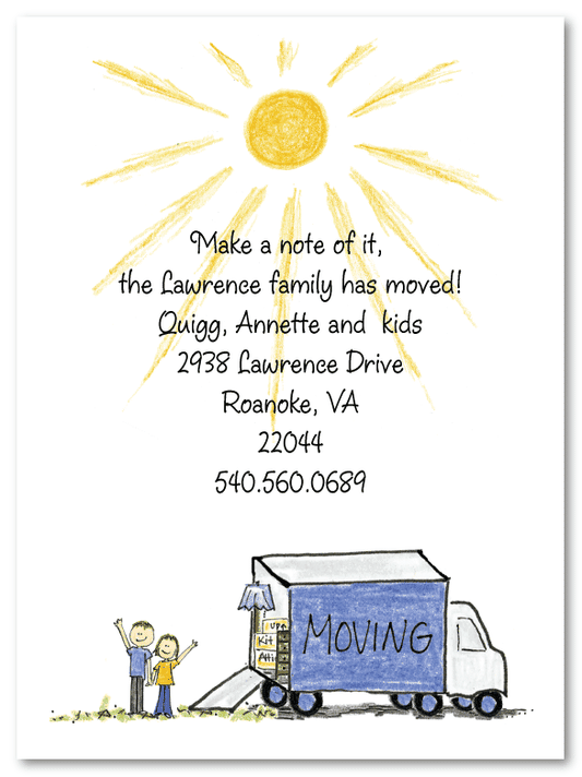 Moving Truck Announcement