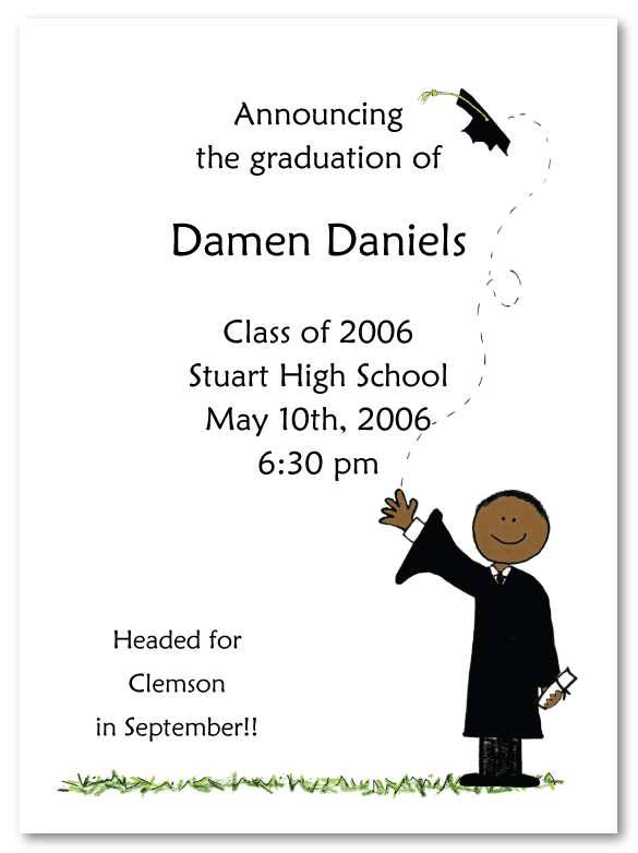African American Graduate Announcements