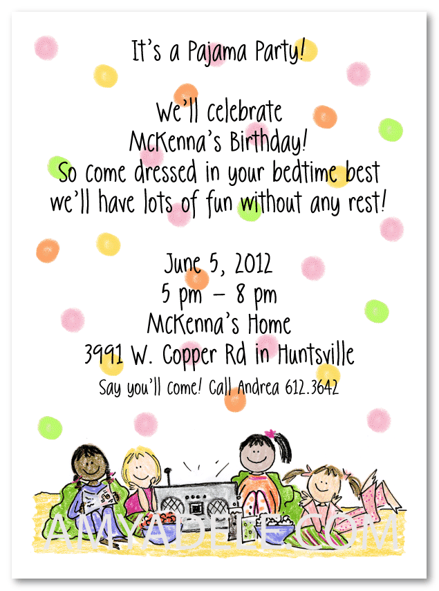 pajama-party-invitations-amyadele-com for Pajama Party Invitations Free Printable Pajama Party Invitations – AmyAdele.com for Pajama Party Invitations Free Printable