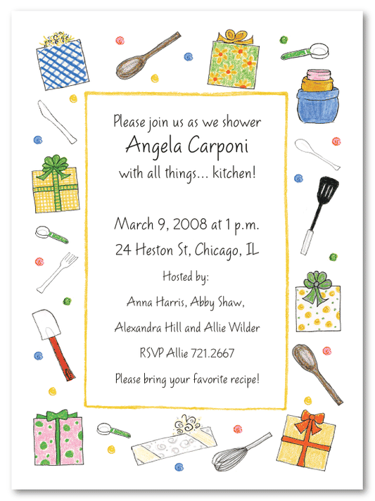 Kitchen Party Invitations