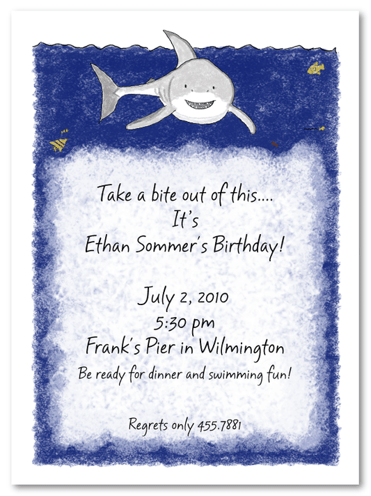Shark Invitations