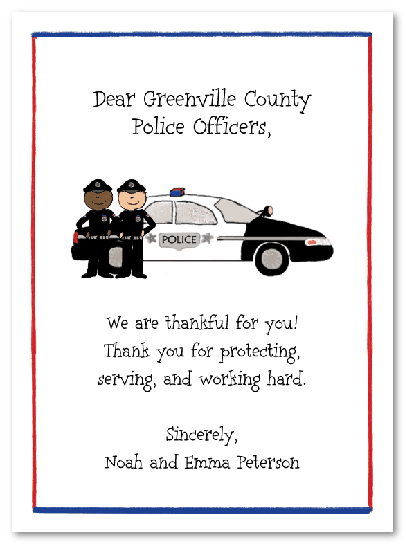 Police Car Invitations