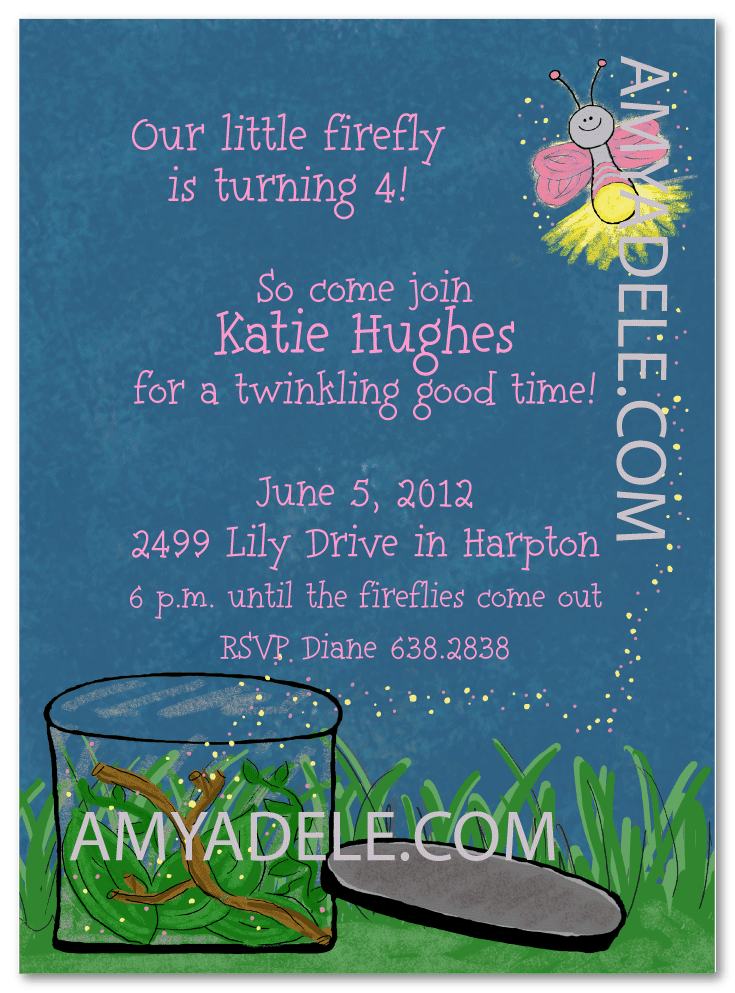 Firefly Invitation