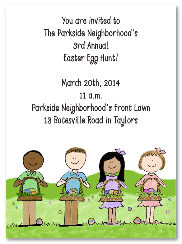Easter Egg Hunt Invitation