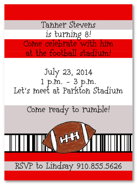 Sports Ticket Invitation