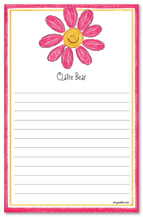 Happy Daisy Note Pad