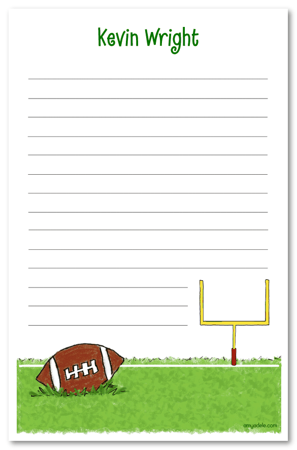 Football Note Pad