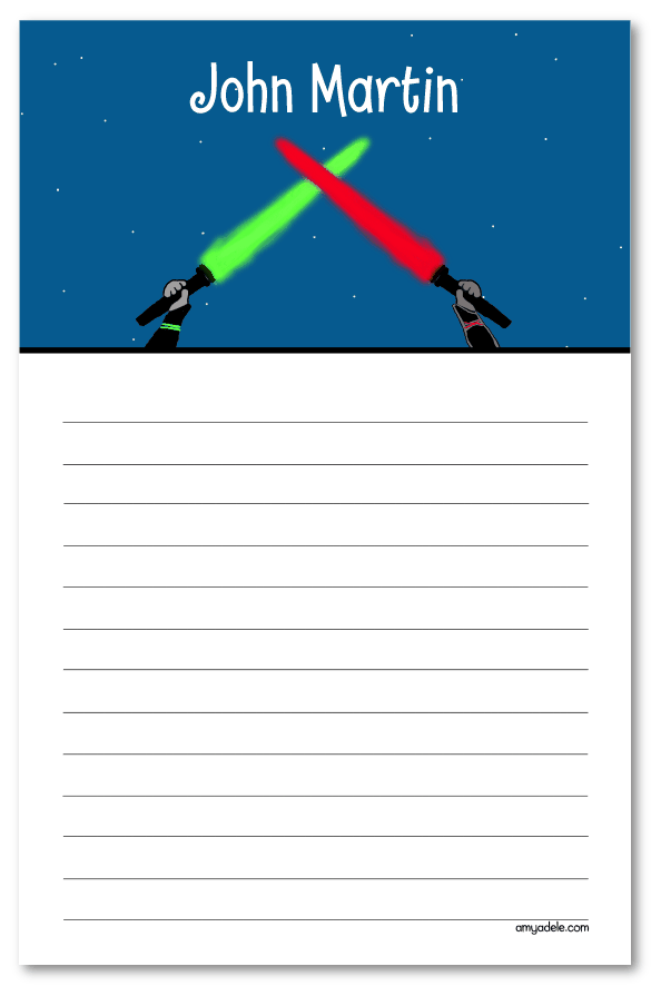 Light Sword Note Pad