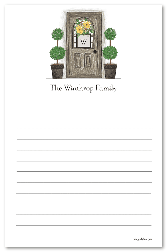 Front Door Note Pad