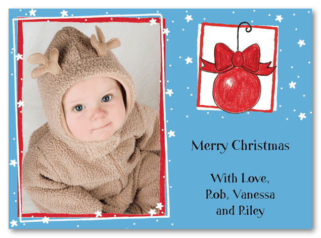 Ornament Holiday Photo Card