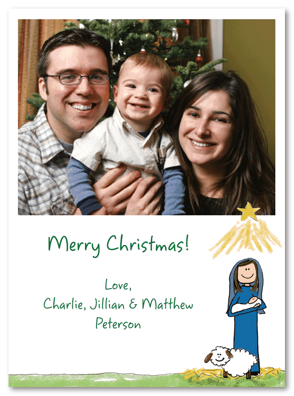 Mary and Jesus Photo Card