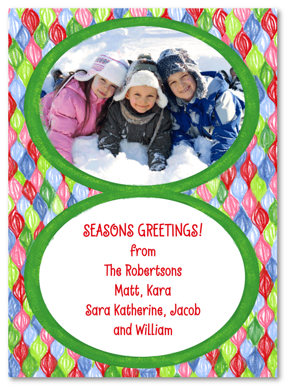 Pear Drop Holiday Photo Card