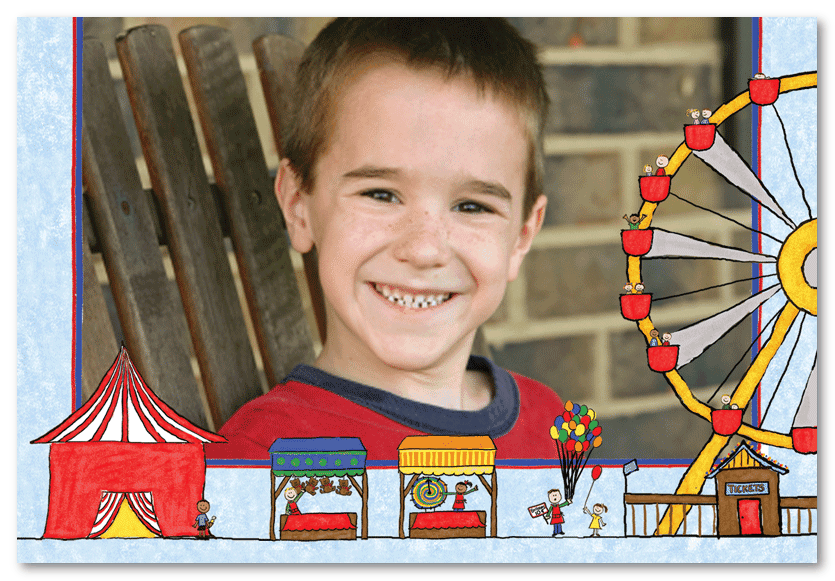 Carnival Photo Invitations