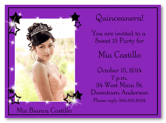 QuinceaÃ±era Birthday Invitation