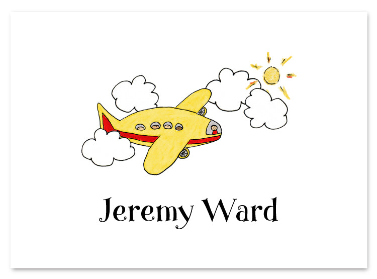 Yellow Airplane Stationery