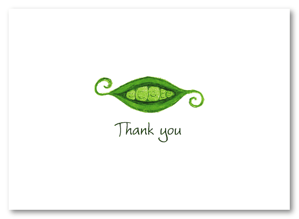 Peapod Family Of 5 Stationery