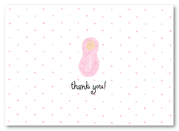 Newborn Girl Stationery