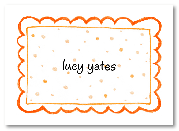 Peach Dots Border Stationery