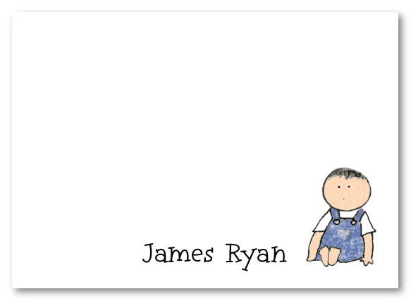 Garden Baby Boy Stationery