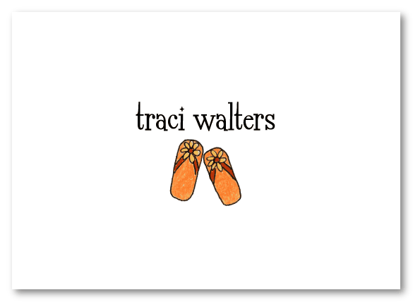 Orange Flip Flops Stationery