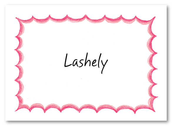 Pink Flare Border Stationery