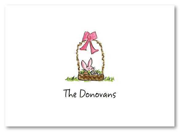 Easter Basket Thank You Note