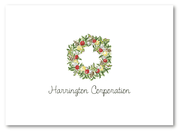 Williamsburg Wreath Thank You Note