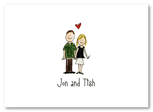 Engagement Couple Thank You Note