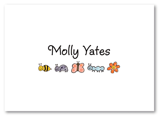 Girly Bugs Thank You Note