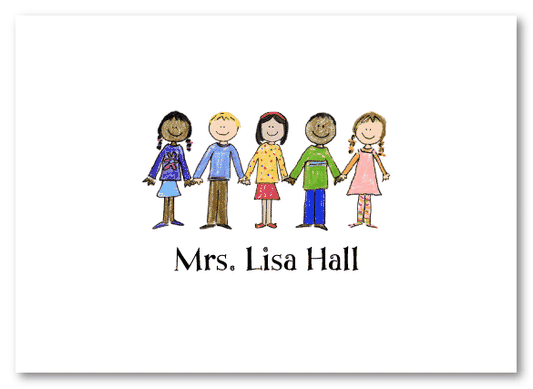 Happy Kids Folded Notecard