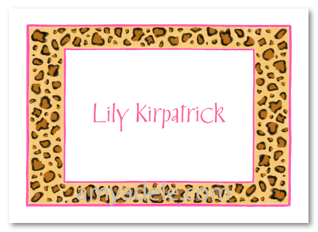 Leopard Print Stationery