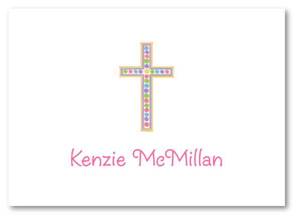 Rainbow Pink Cross Stationery