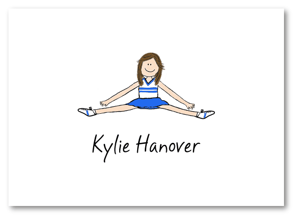 Jumping Cheerleader Stationery