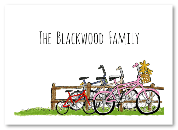 Family of Bicycles Stationery