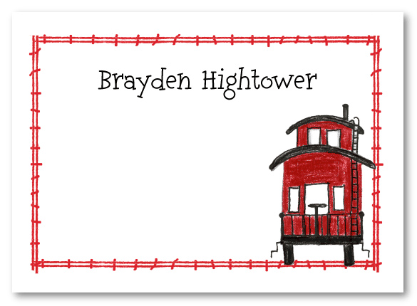 Red Caboose Stationery