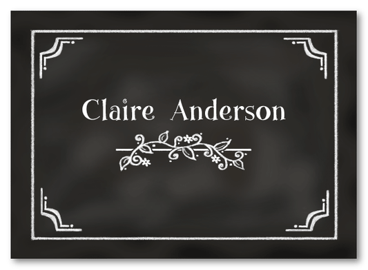 Chalkboard Vine Stationery