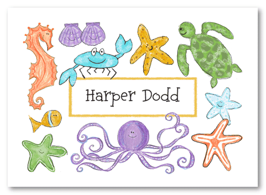 Octopus and Friends Stationery