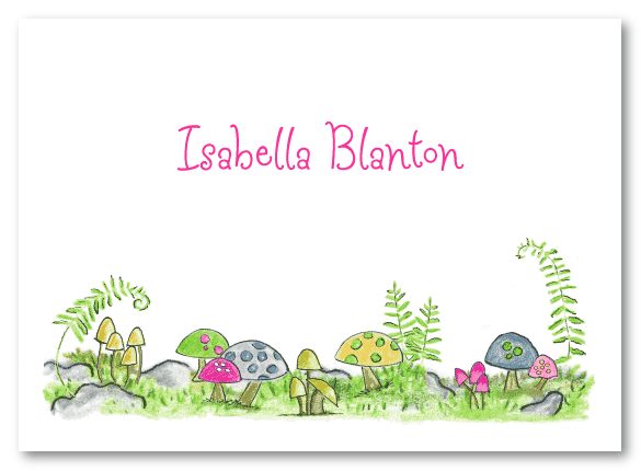 Mushroom Garden Stationery