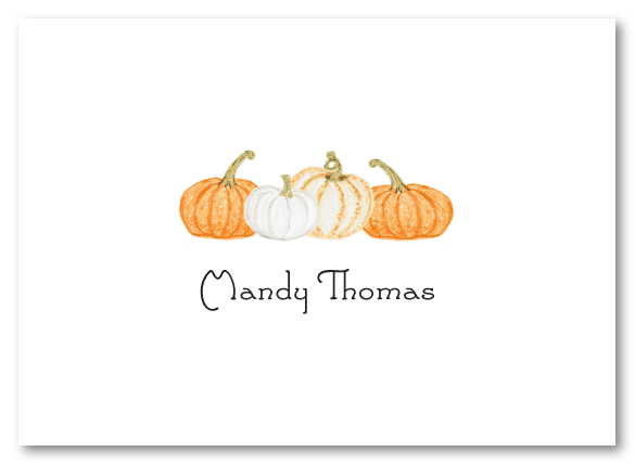 Row of Pumpkins Stationery