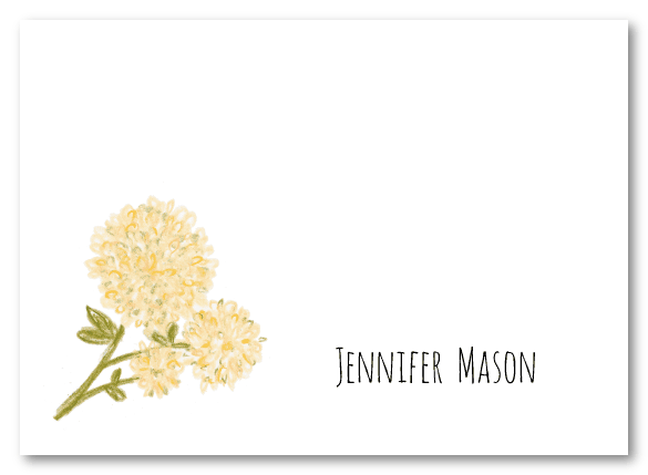 Hydrangea Flower Stationery