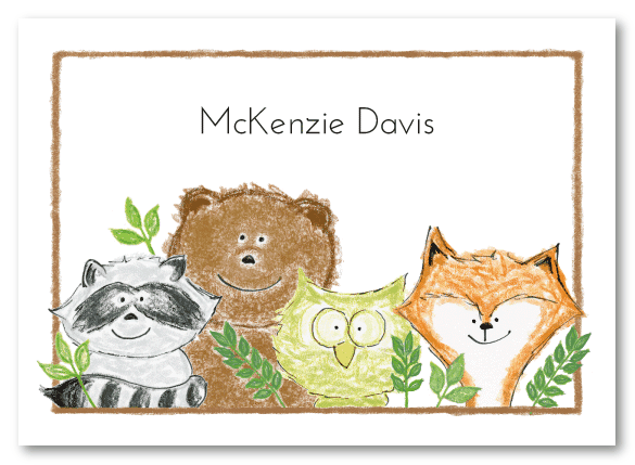 Woodland Animals Stationery