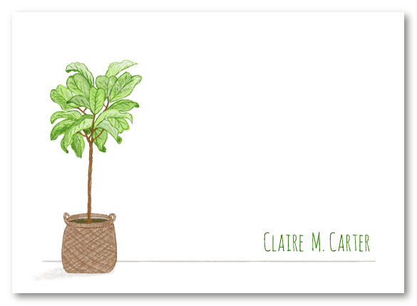 claire fiddle leaf fig Fiddle Leaf Fig Tree Stationery