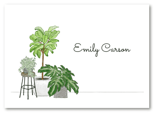 Green Houseplants Stationery