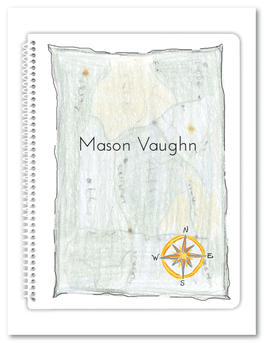 Old Map Spiral Notebook