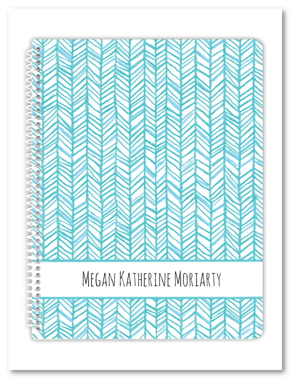 Aqua Marine Fishtail Spiral Notebook