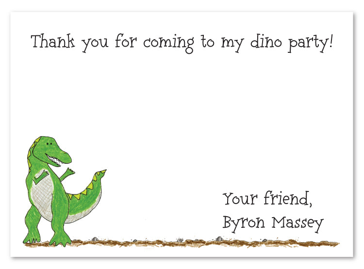 Dinosaur Flat Note Card