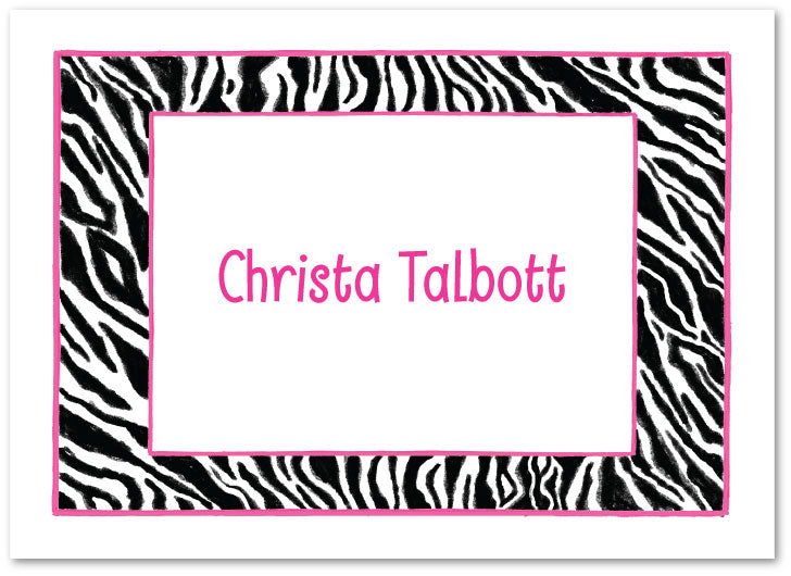 Zebra Print Stationery