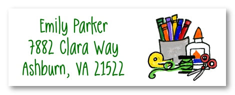Arts And Crafts Address Labels