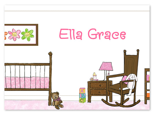 Baby Girl Bedroom Stationery