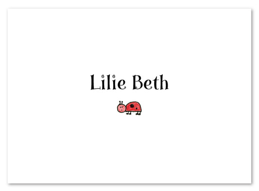 Baby Ladybug Stationery